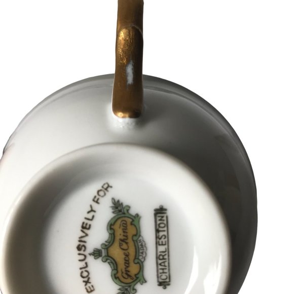 Vintage Grace China Charleston orchid vine China cup and saucer Japan - Picture 7 of 10